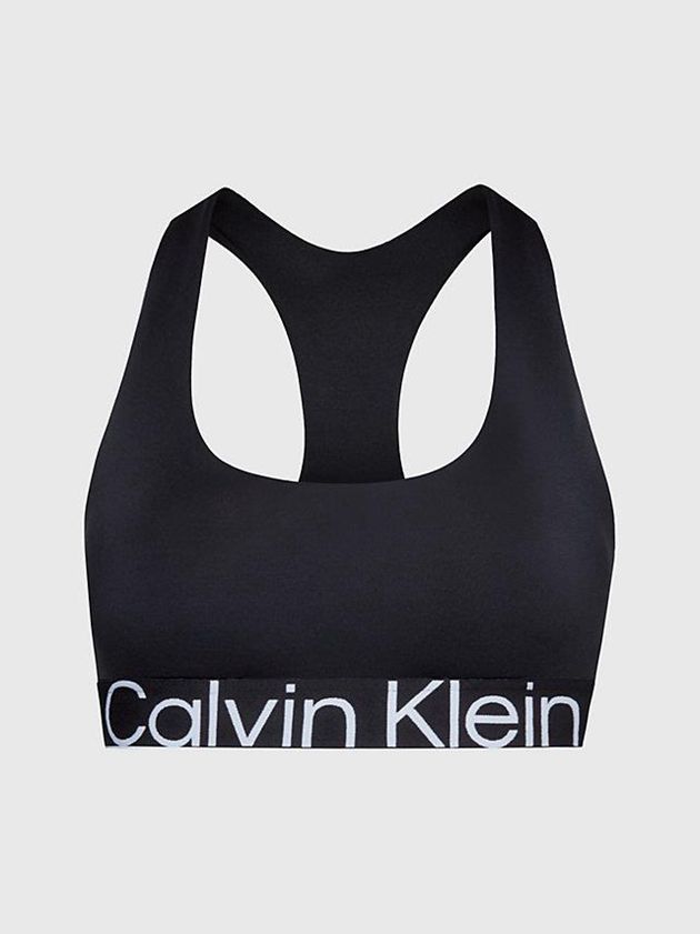 Calvin Klein USA Medium Impact Sports Womens Bra Black 7561340-AS